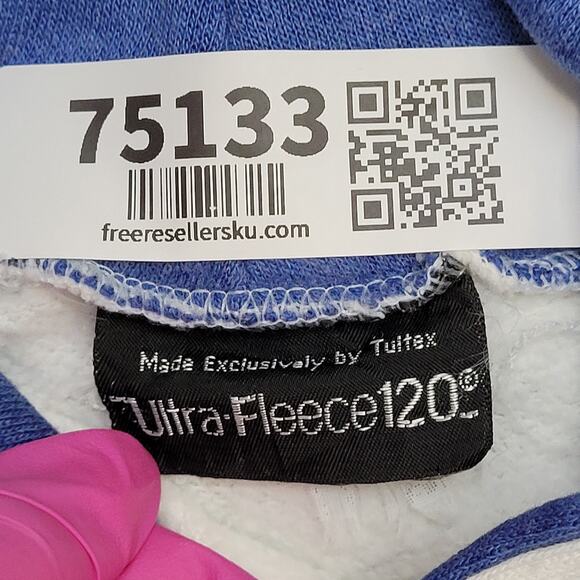 Vintage 80s Abstract Hoodie Womens Large 20x20 Boxy - Picture 10 of 14